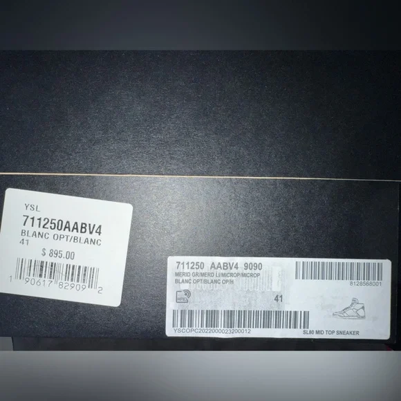 Saint Laurent SL/80 White and Pink Sneakers Size 8 / 41